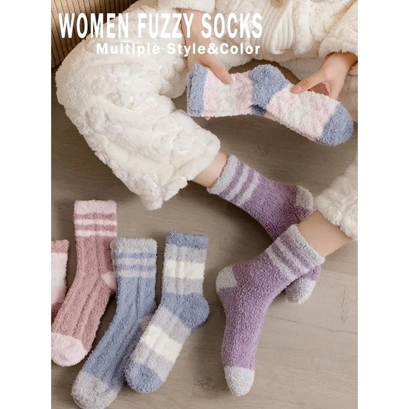 Womens Fuzzy Socks