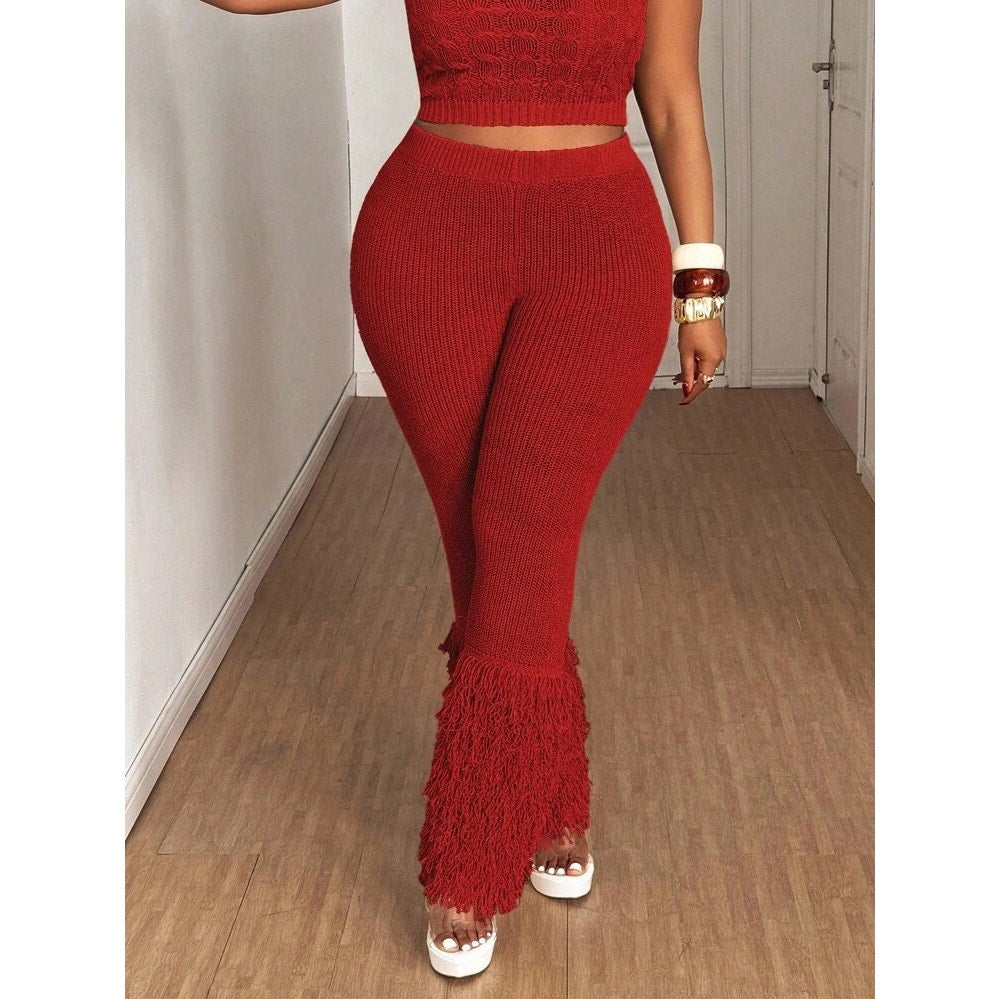 039 | Maweii Women’s Plus Size Y2K Cutout Party Pants | Size 2XL